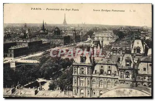 Cartes postales Paris Panorama des Septs Ponts