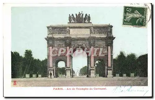 Cartes postales Paris Arc de Triomphe du Carrousel