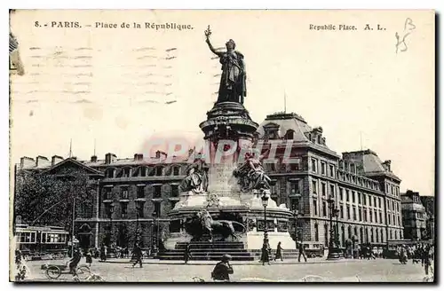 Cartes postales Paris Place de la Republique