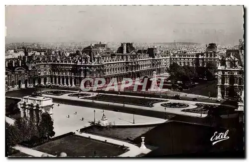 Ansichtskarte AK Paris La Place du Carrousel et le Louvre