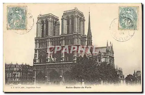 Cartes postales Paris Notre Dame