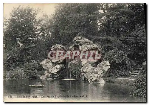 Cartes postales Bois de Boulogne Chateau de Bagutelle