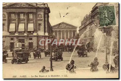 Cartes postales Paris La Rue Royale et la Madeleine