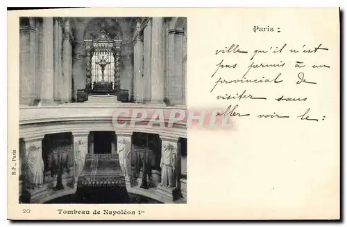 Cartes postales Paris Tombeau de Napoleon Ier