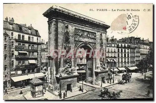 Cartes postales Paris La Porte St Denis