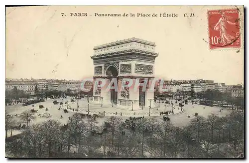 Cartes postales Paris Panorama de la Place de l'Etoile