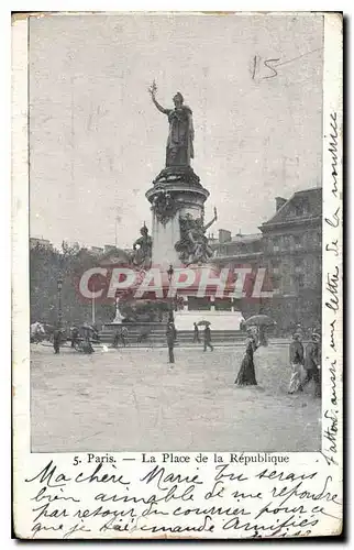 Cartes postales Paris La Place de la Republique