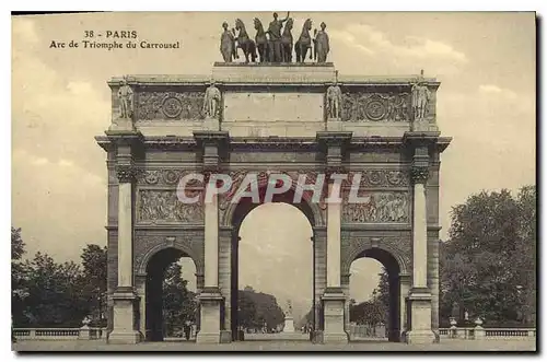 Cartes postales Paris Arc de Triomphe du Carrousel