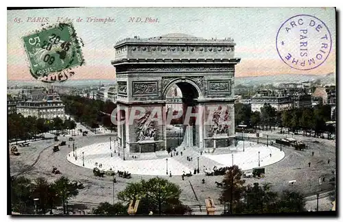 Cartes postales Paris L'Arc de Triomphe