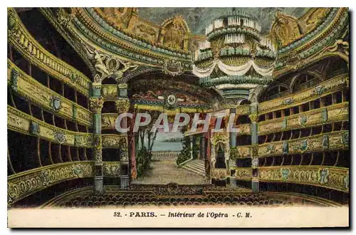 Cartes postales Paris Interieur de l'Opera