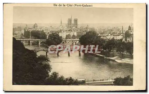 Ansichtskarte AK Paris Ile de la Cite (Vert Galant)