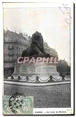 Cartes postales Paris Le Lion de Belfort