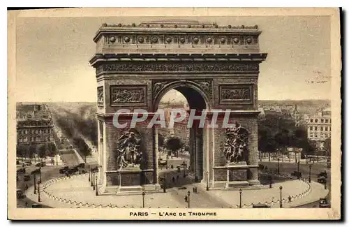 Cartes postales Paris L'Arc de Triomphe