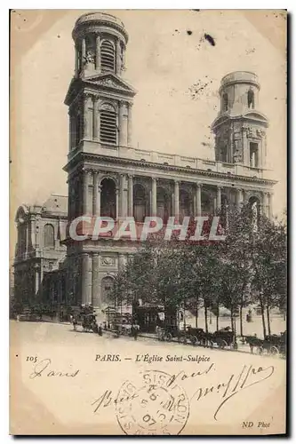 Cartes postales Paris Eglise St Sulpice