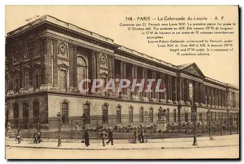 Ansichtskarte AK Paris La Colonnade du Louvre