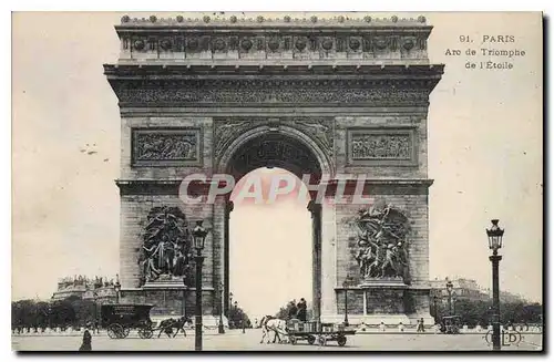 Cartes postales Paris Arc Triomphe de L'Etoile