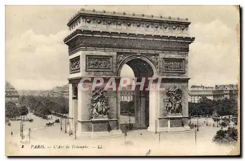 Cartes postales Paris Arc Triomphe