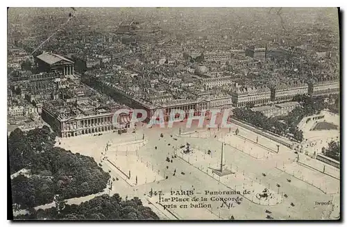 Ansichtskarte AK Paris Panorama la Place de la Concorde pris en Ballon