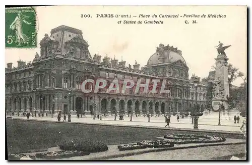 Ansichtskarte AK Paris Place du Carrousel Pavillon de Richelieu