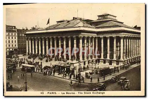 Ansichtskarte AK Paris La Bourse The Stock Exchange