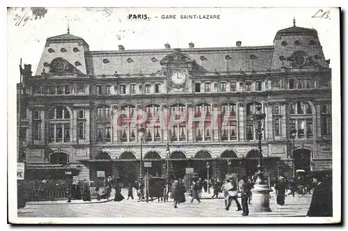 Cartes postales Paris Gare Saint Lazare