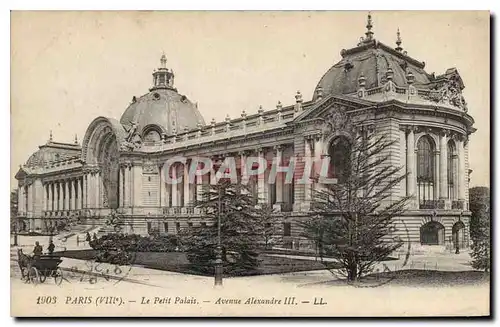 Cartes postales Paris (VIIIe) Petit Palais Avenue Alexandre III