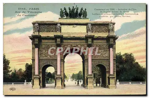 Cartes postales Paris Arc de Triomphe du Carrousel