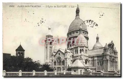 Cartes postales Paris L'Eglise du Sacre Coeur