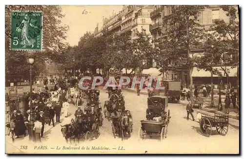 Cartes postales Paris Boulevard de la Madeleine