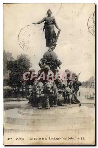 Ansichtskarte AK Paris La Statue de la Republique (par Dalou)