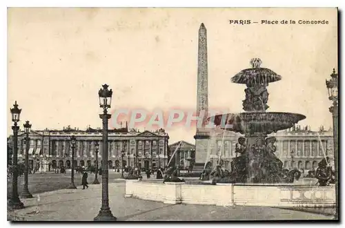 Cartes postales Paris Place de la Concorde