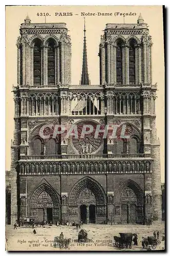 Cartes postales Paris Style ogival