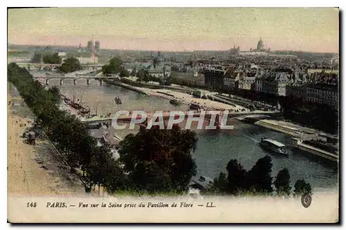 Ansichtskarte AK Paris Vue sur la Seine prise du Pavillon de Flore