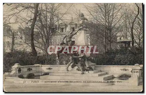 Ansichtskarte AK Paris Monument d'Eugene Delacroix au Luxembourg