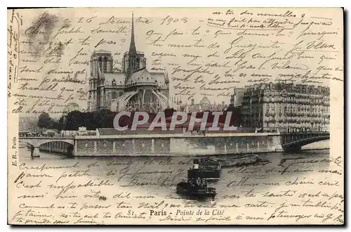 Cartes postales Paris Pointe de la Cite