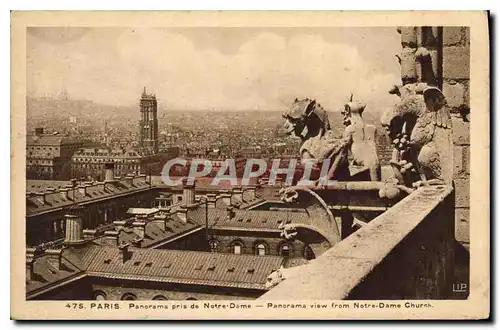 Ansichtskarte AK Paris Panorama pris de Notre Dame