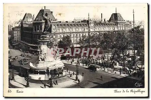 Cartes postales Paris Place de la Republique