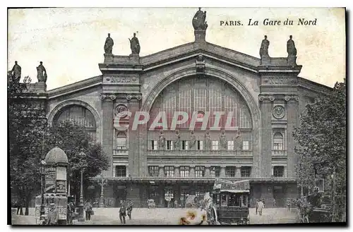 Cartes postales Paris La Gare du Nord