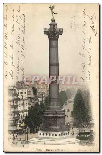 Cartes postales Paris Place de la Bastille