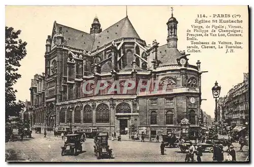 Cartes postales Paris Eglise St Eustasche