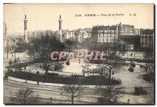 Cartes postales Paris Place de la Nation