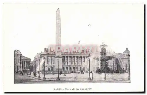 Cartes postales Paris Place de la Concorde