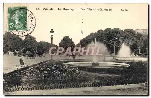 Cartes postales Paris Le Rond Point des Champs Elysees