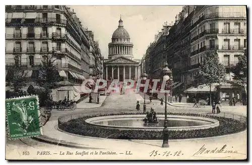 Cartes postales Paris La Rue Soufflot et le Patheon