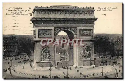 Ansichtskarte AK Paris L'Arc de Triomphe qui abrite la Tombr du Soldat Inconnu