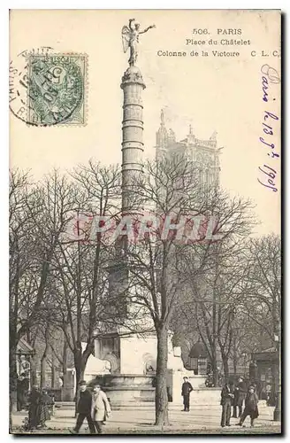 Cartes postales Paris Place du Chatelet Colonne de la Victoire