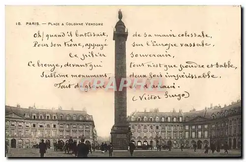 Cartes postales Paris Place a Colonne Vencome