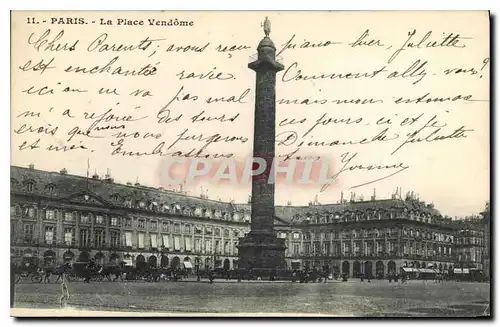 Cartes postales Paris Place Vendome