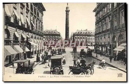 Cartes postales Paris Place Vendome