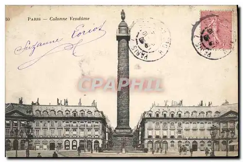 Cartes postales Paris Colonne Vendome